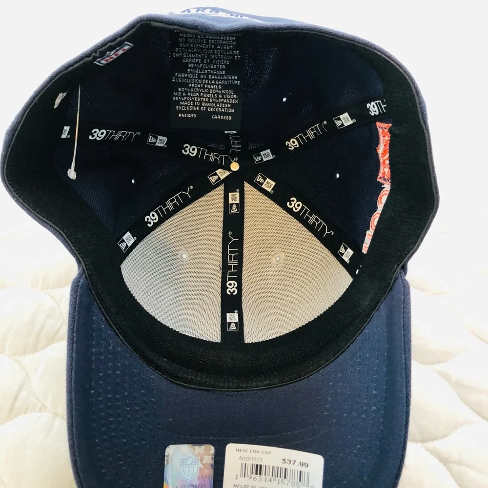 New Era 39Thirty NFL Chicago Bears On-Field Gray/Blue Caps SZ L/XL Flex fit hat - Picture 6 of 8